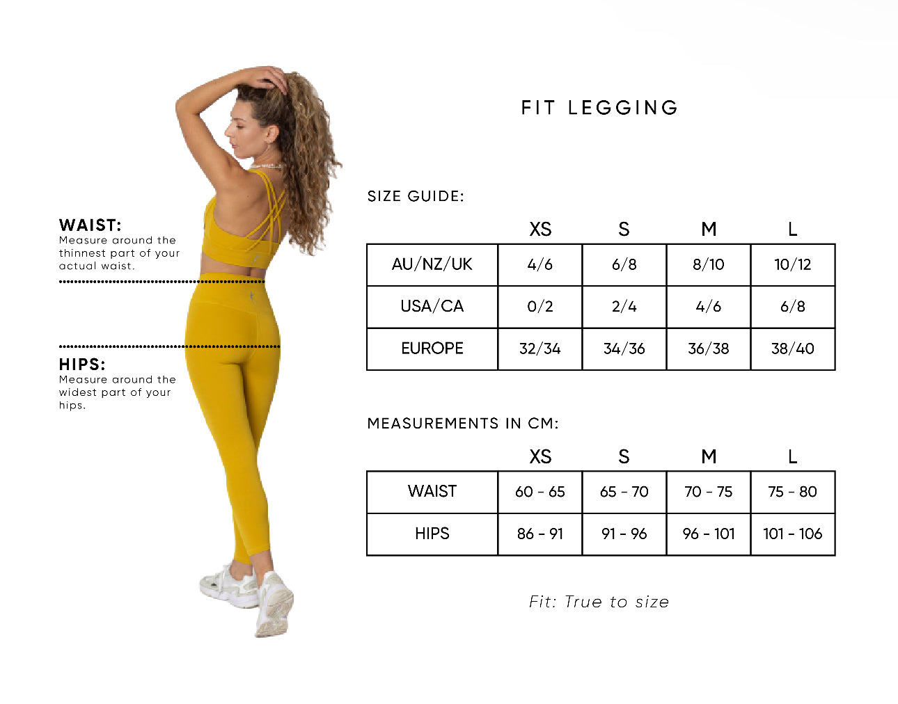 UNDERKOVER FIT LEGGING - BLACKOUT