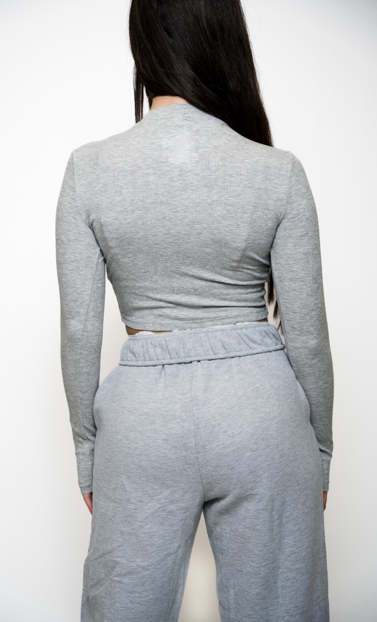 KORE RIBBED LONG SLEEVE - GRAY