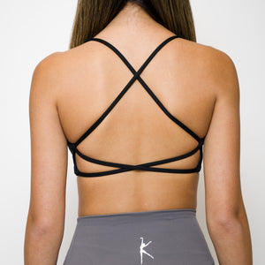 FIT TWIST SPORTS BRA - BLACKOUT