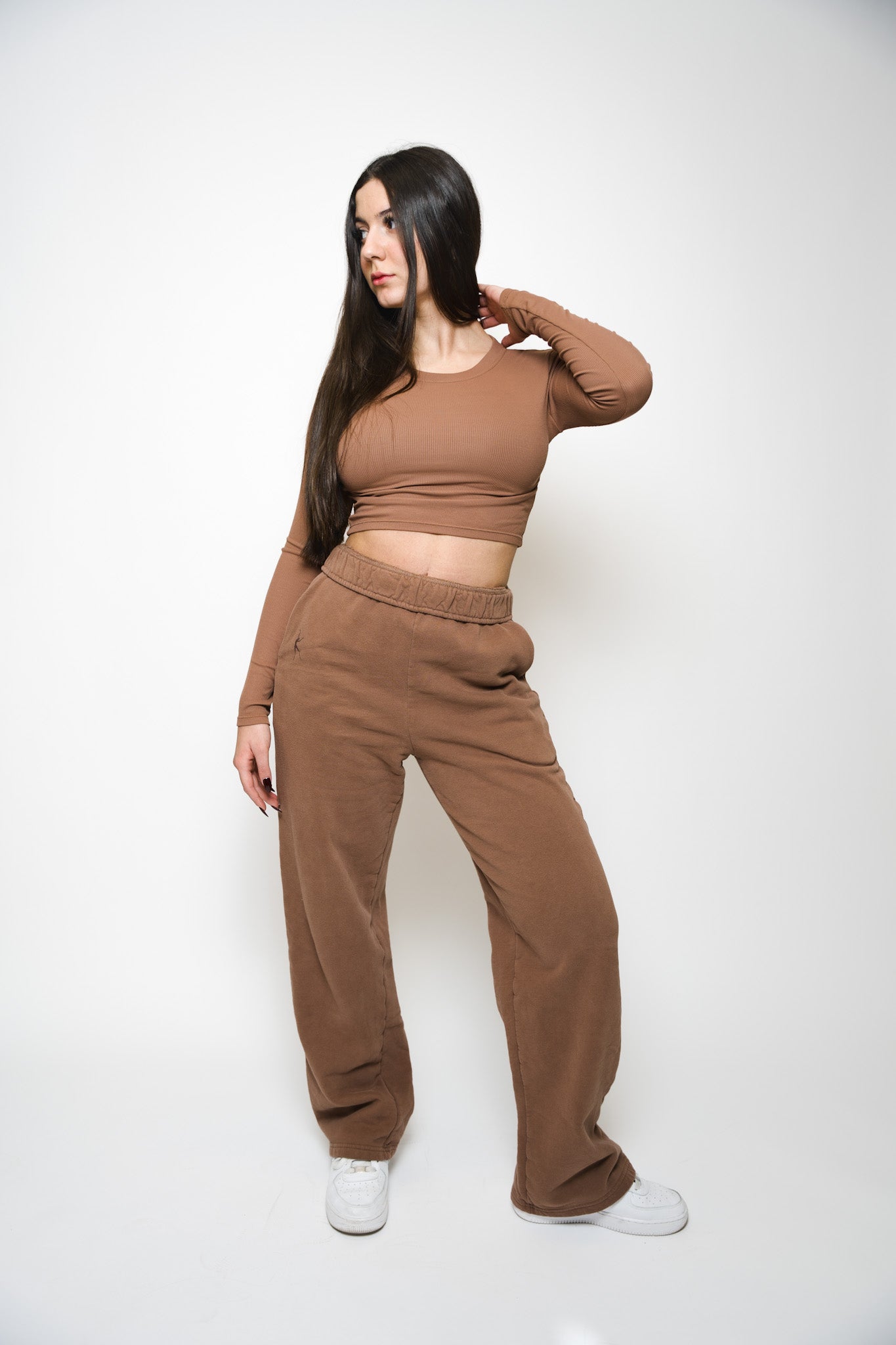 KORE WIDE LEG PANT - ESPRESSO