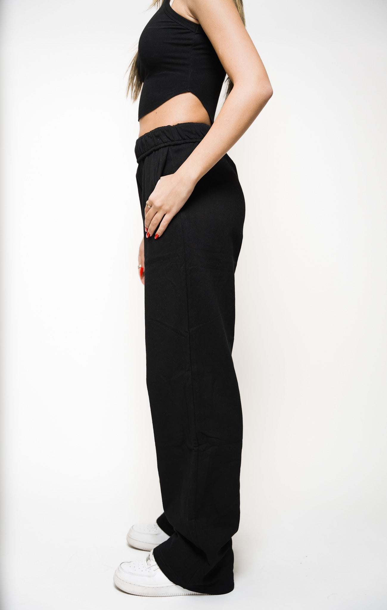 KORE WIDE LEG PANT - ONYX