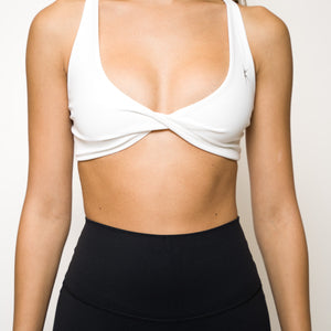 FIT TWIST SPORTS BRA - WHITEOUT
