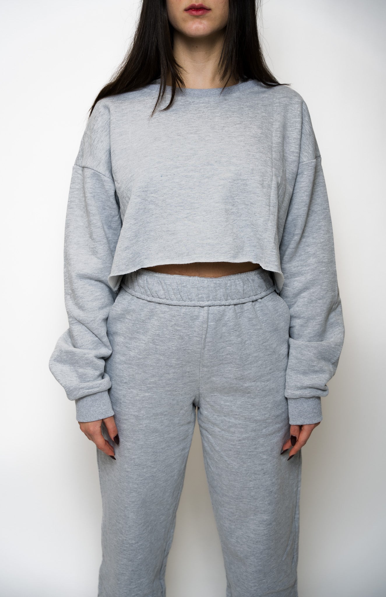 KORE CROPPED CREWNECK - GRAY