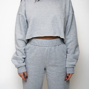 KORE CROPPED CREWNECK - GRAY