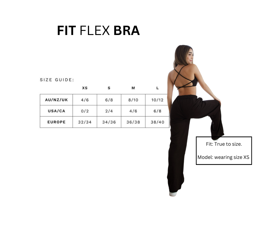 FIT FLEX SPORTS BRA - BLACKOUT