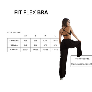 FIT FLEX SPORTS BRA - BLACKOUT