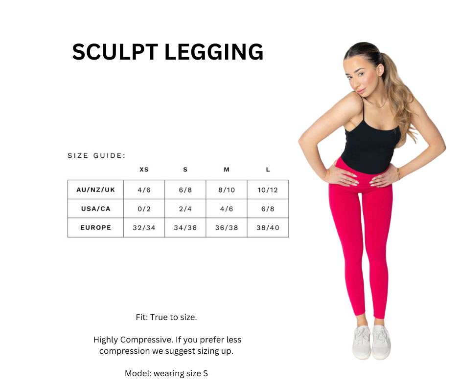 SCULPT LEGGING - FUCHSIA – Kara By Karina Inc