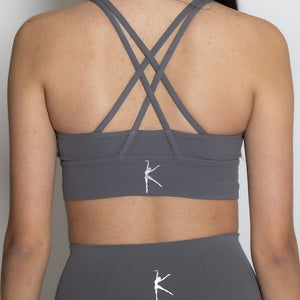 FIT SPORTS BRA - CHARCOAL