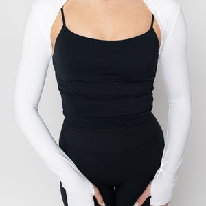 FIT MOVEMENT SHRUG JACKET - WHITE