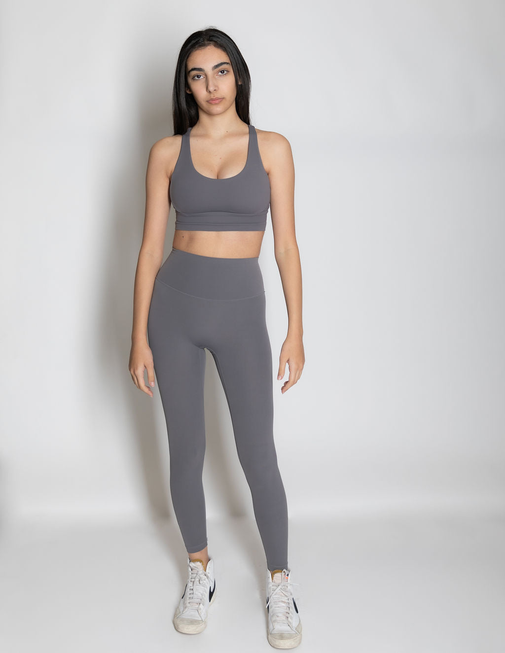 FIT SPORTS BRA - CHARCOAL